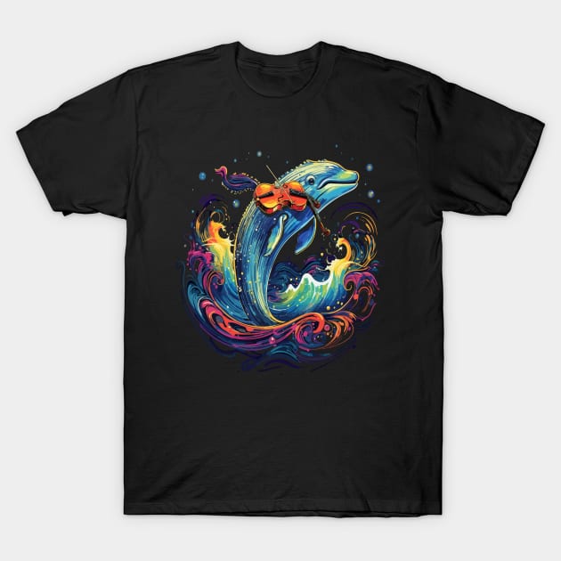 Whale Playing Violin T-Shirt by JH Mart